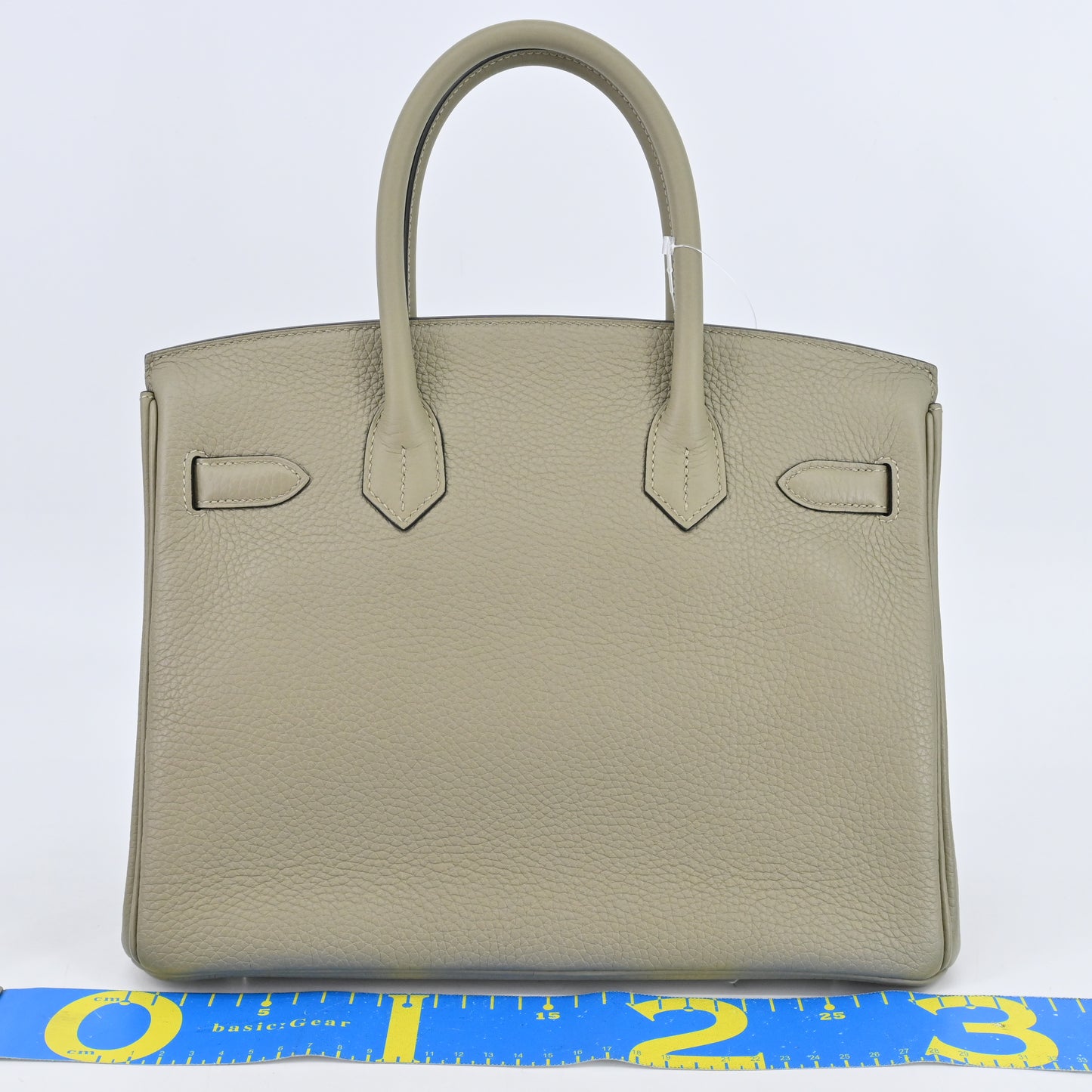 Birkin 30 Taurillon Clemence Sage Silver hardware Z stamp