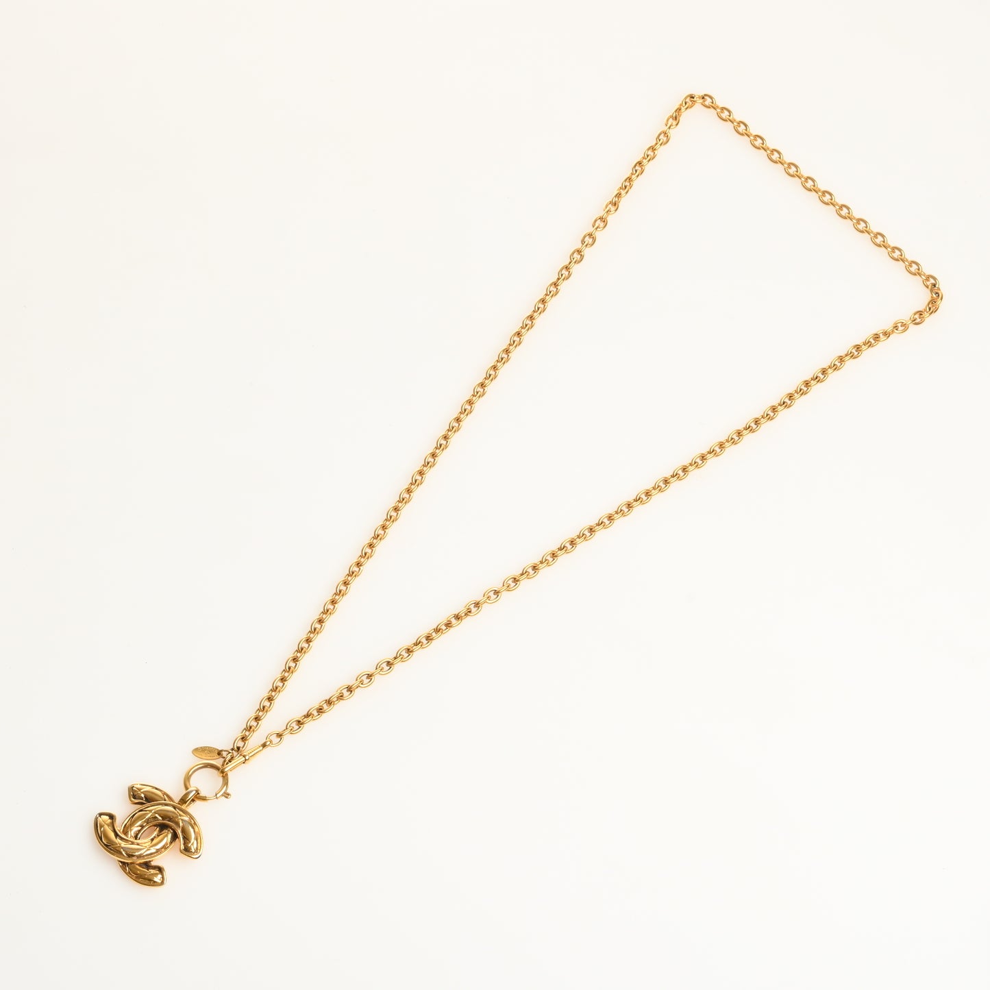 Matelasse Cocomark Chain Necklace Gold