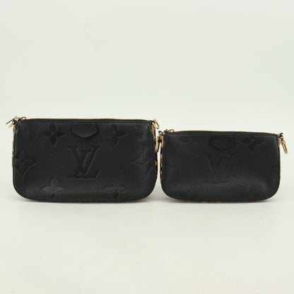 Empreinte Multi Pochette Accessory Noir x Leopard IC Chip