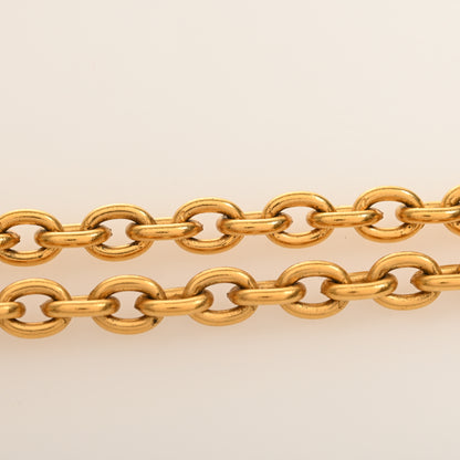 Matelasse Cocomark Chain Necklace Gold