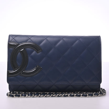 Cambon Chain Wallet Blue Silver Hardware 13 Series