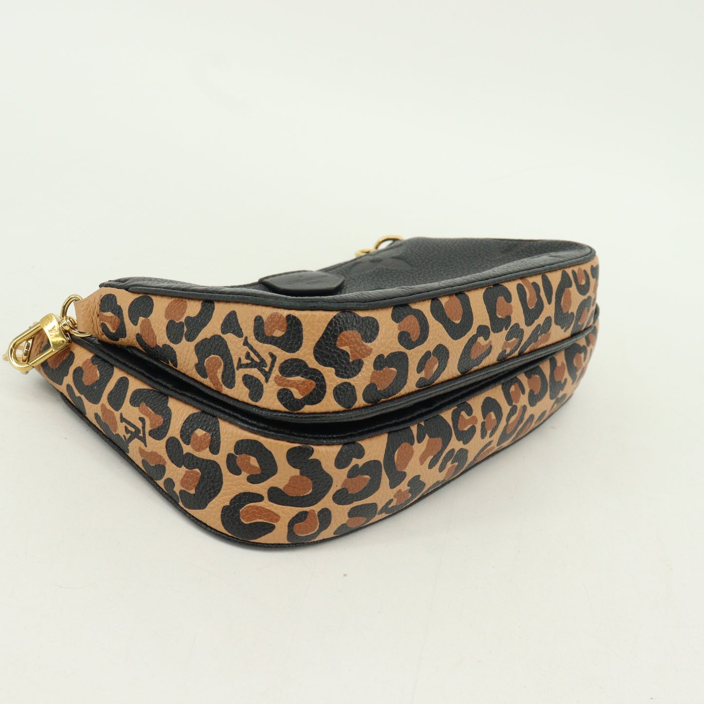 Empreinte Multi Pochette Accessory Noir x Leopard IC Chip