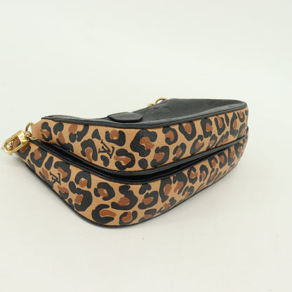 Empreinte Multi Pochette Accessory Noir x Leopard IC Chip