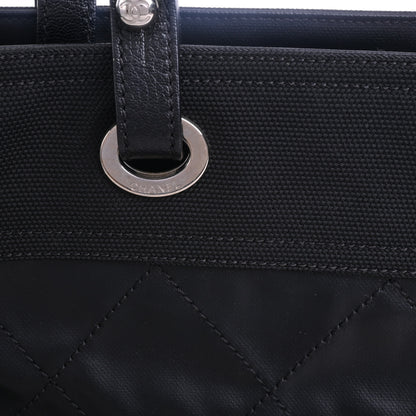 Canvas/Leather Bali Biarritz MM Tote Black Silver Hardware 17 Series