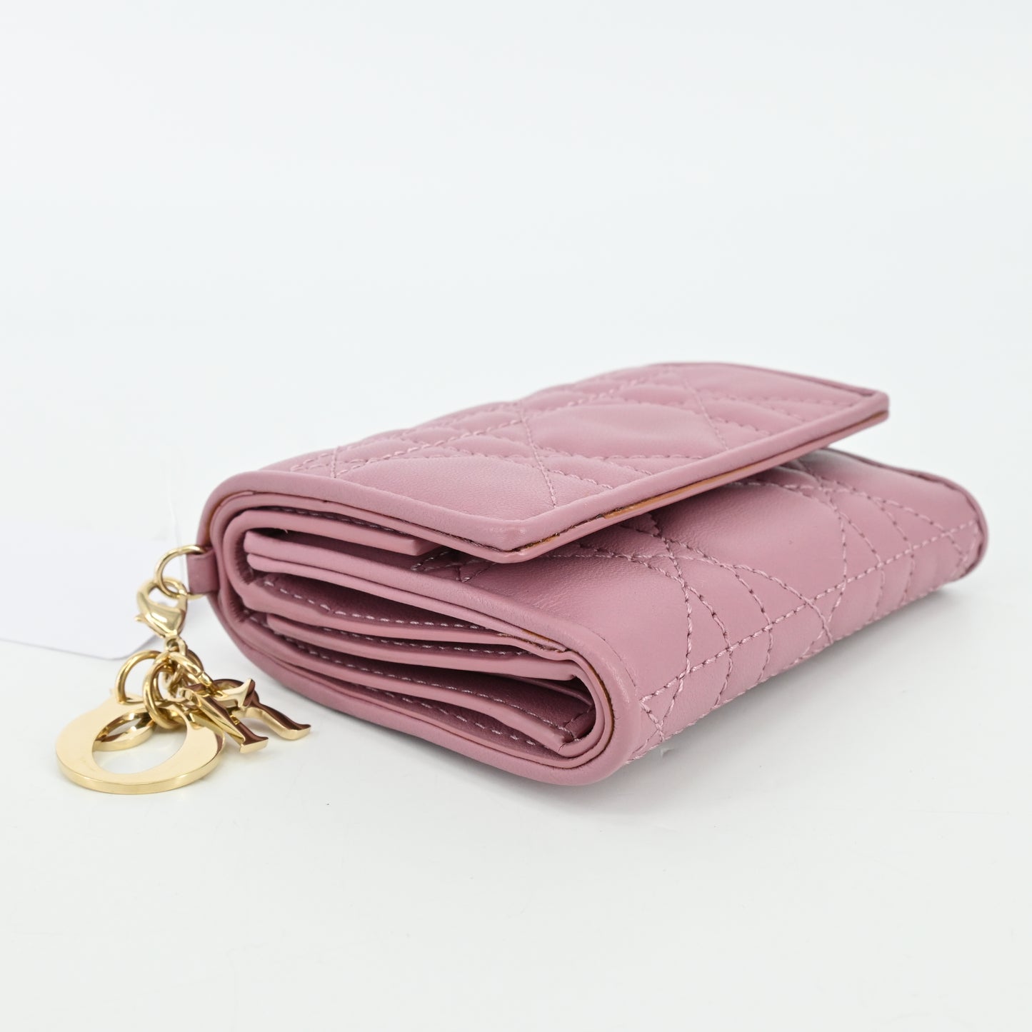 Lady Dior Lotus Wallet in Leather Cannage Pink