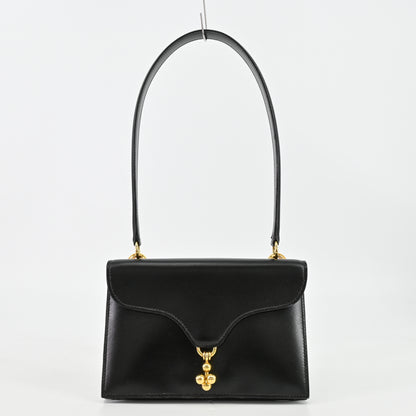 Box calf handbag with G hardware