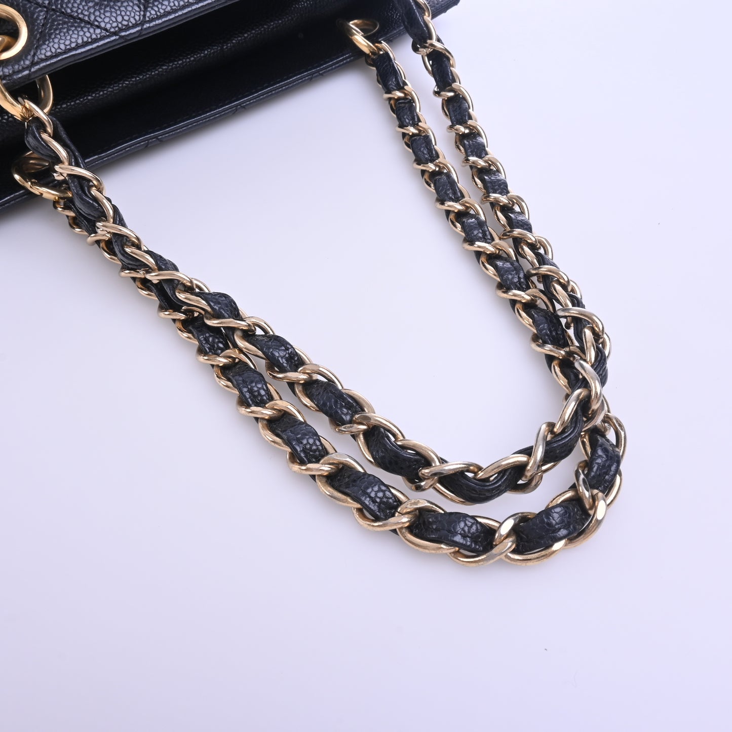 Caviar Coco Chain Shoulder Black G Metal Fittings 7th Series