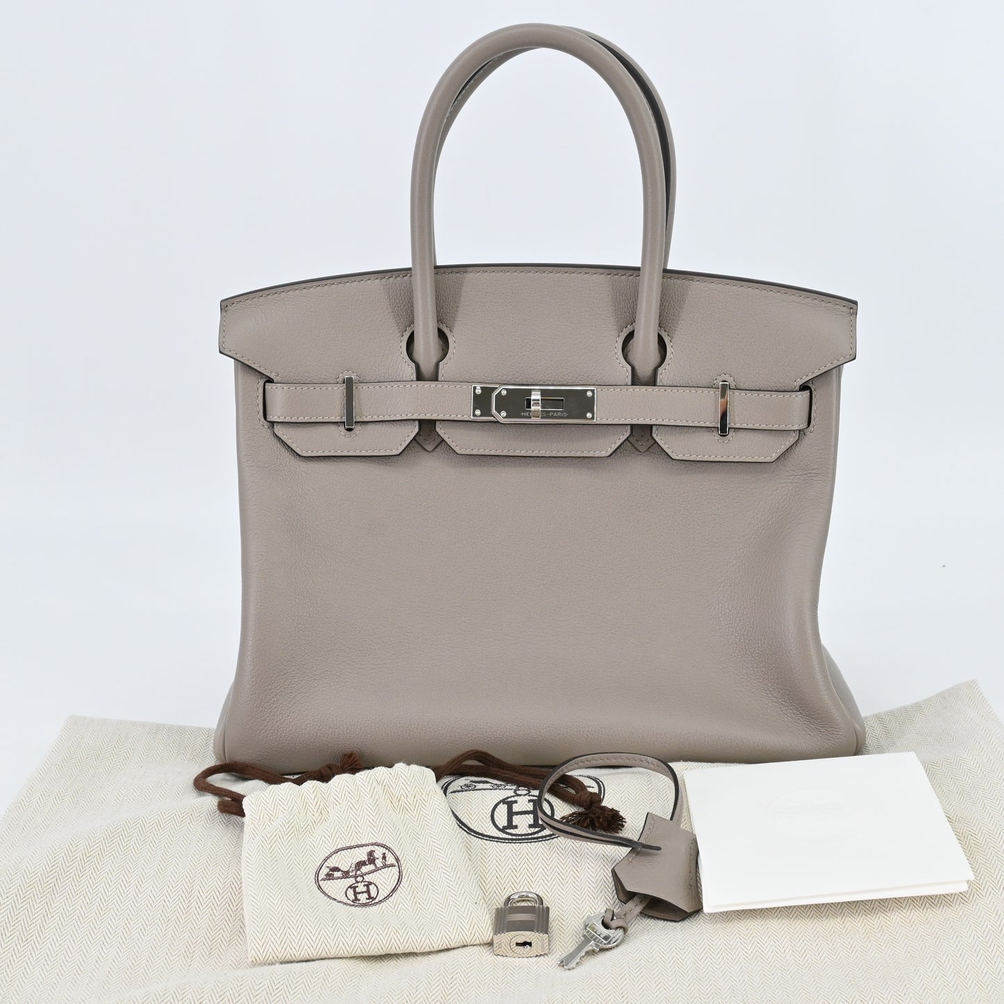 Birkin 30, Taurillon Nobyo, Gris Asphalt, Silver hardware, Z stamp