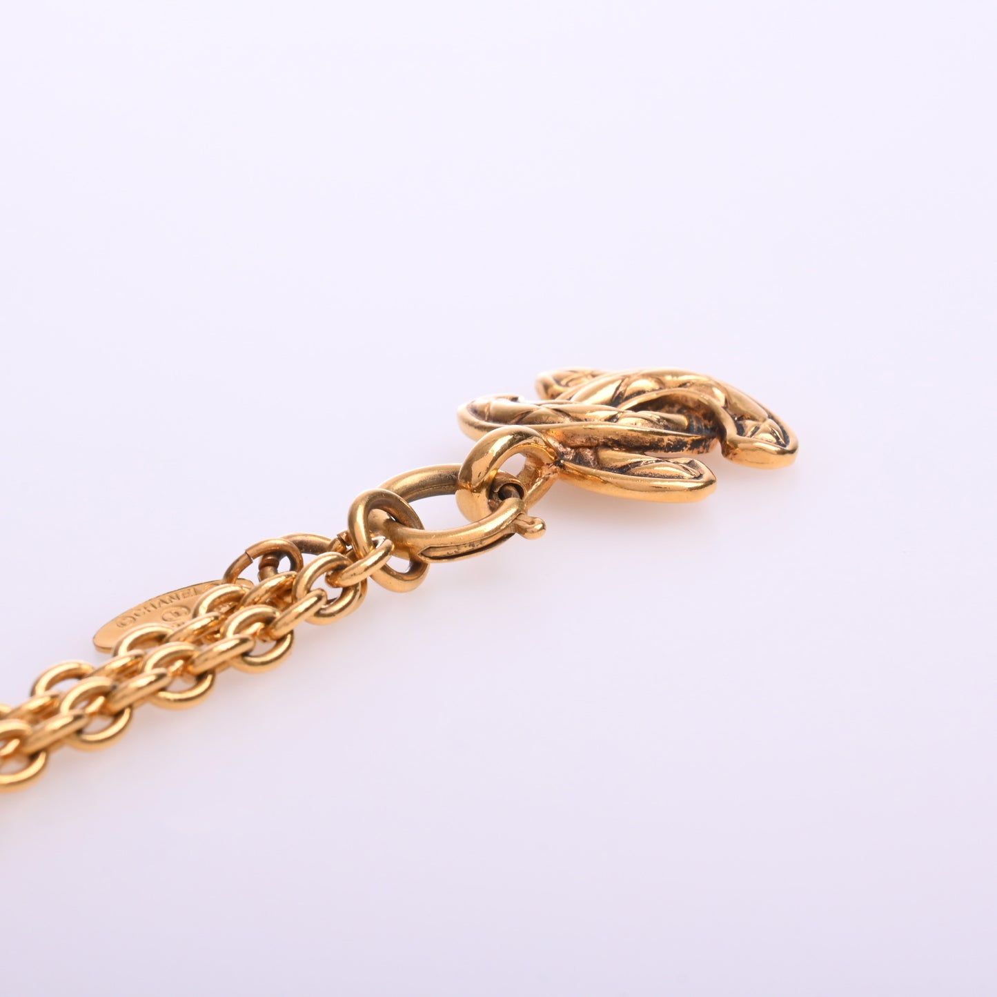 Coco Mark Matelasse Necklace GP Gold