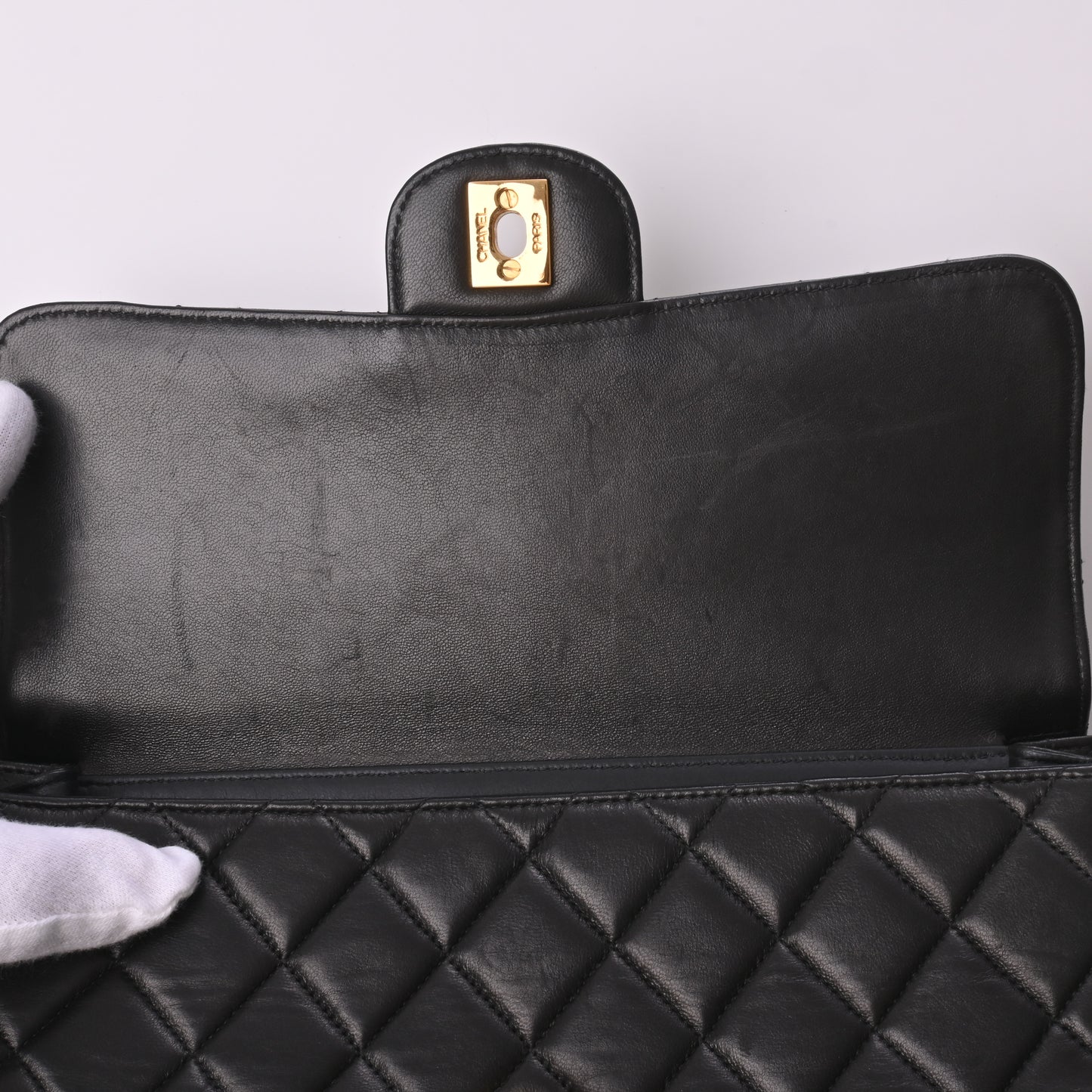 Lambskin Matelasse Hand Black G Hardware 4th Series