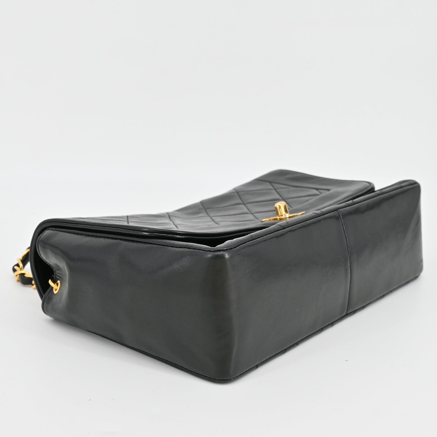 Lambskin Matelasse Chain Shoulder Bag Black G Hardware 2nd Series