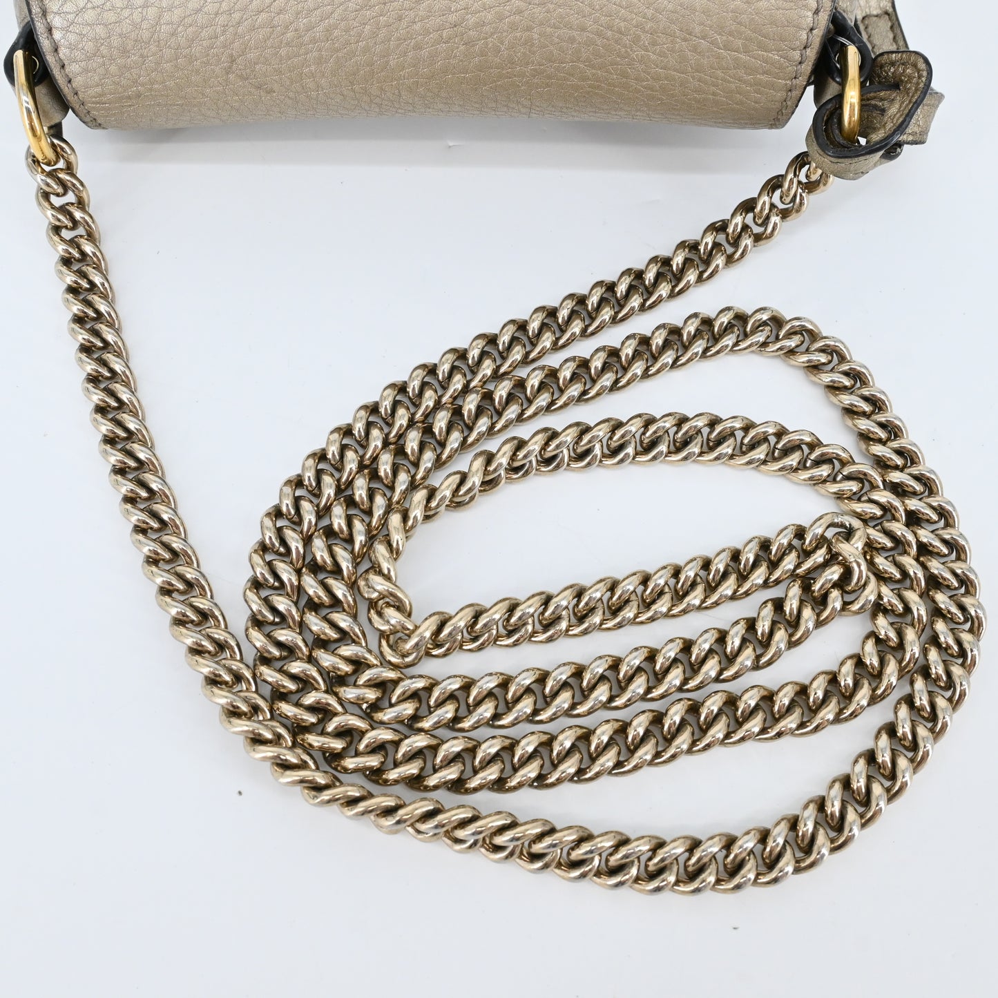 Interlocking G Soho Shoulder Bag in Gold