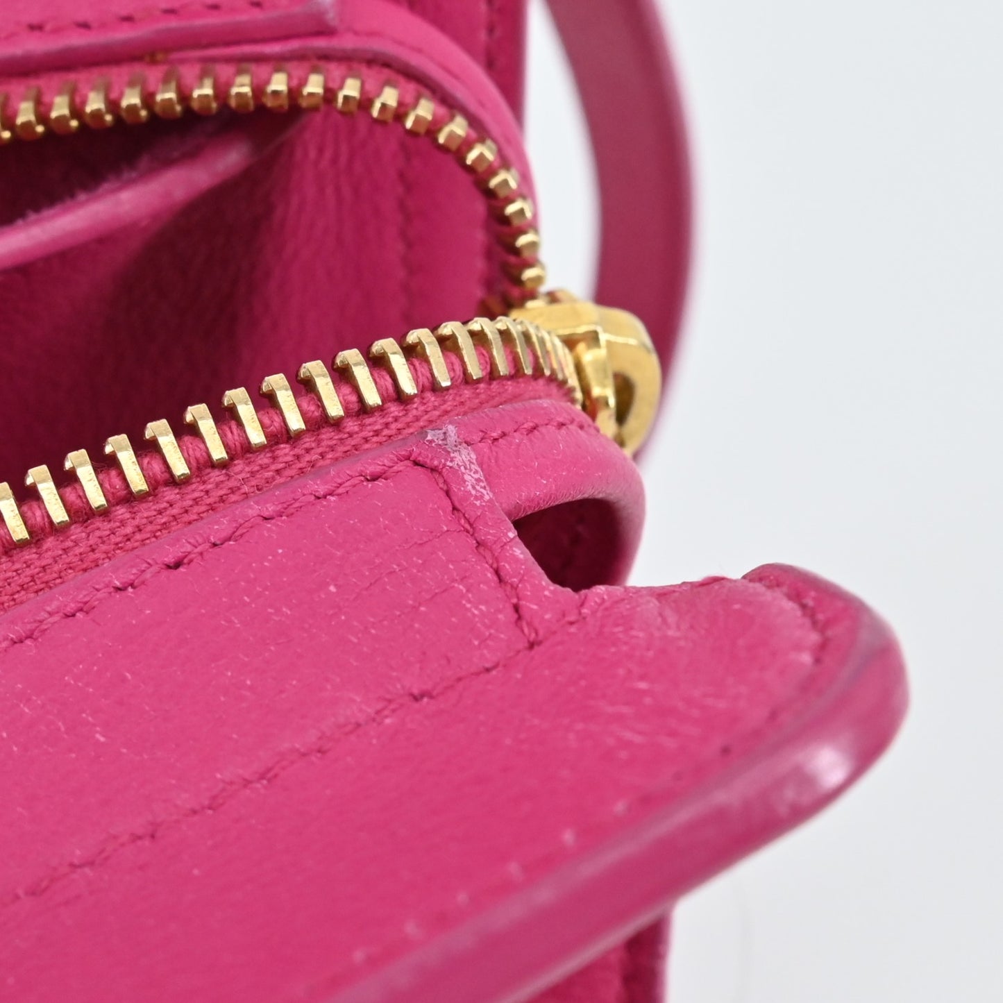 Pink Leather Handbag