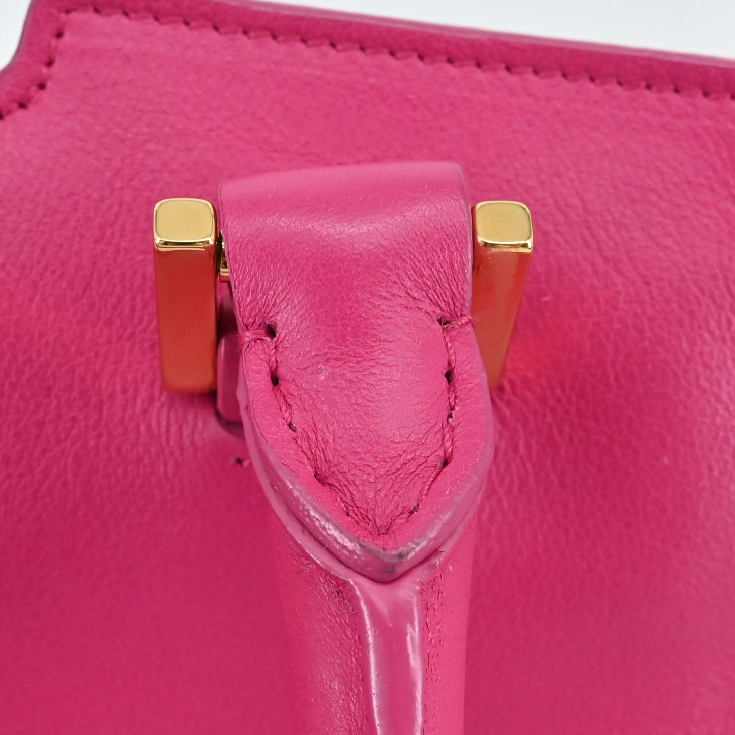 Pink Leather Handbag