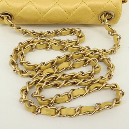 Gripoa Mini Matelasse Chain Shoulder Bag Gold G Metal Fittings 14th Series