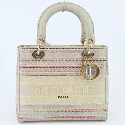 Lady Dior Grey Beige G Hardware