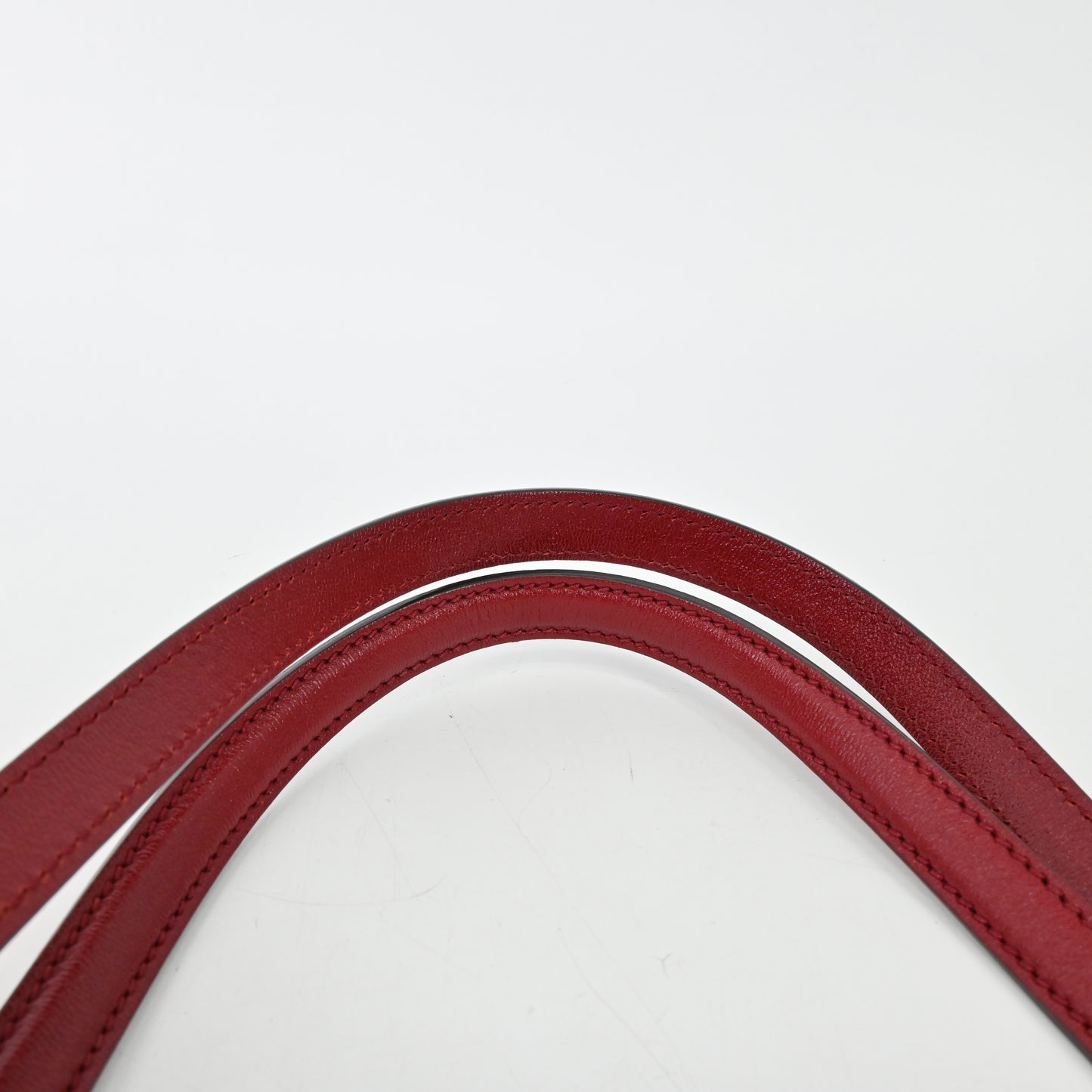 GG canvas horsebit tote in red