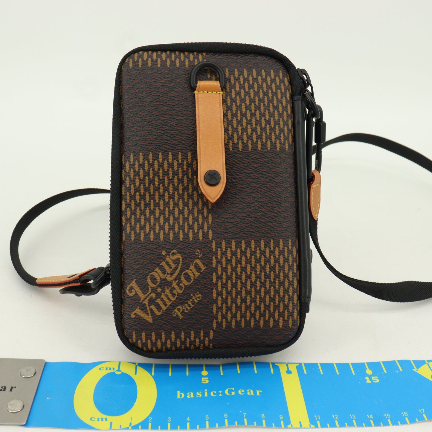 ×NIGO Damier Giant Double Phone Pouch Brown IC Chip