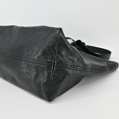 Leather Carry Shopper Tote