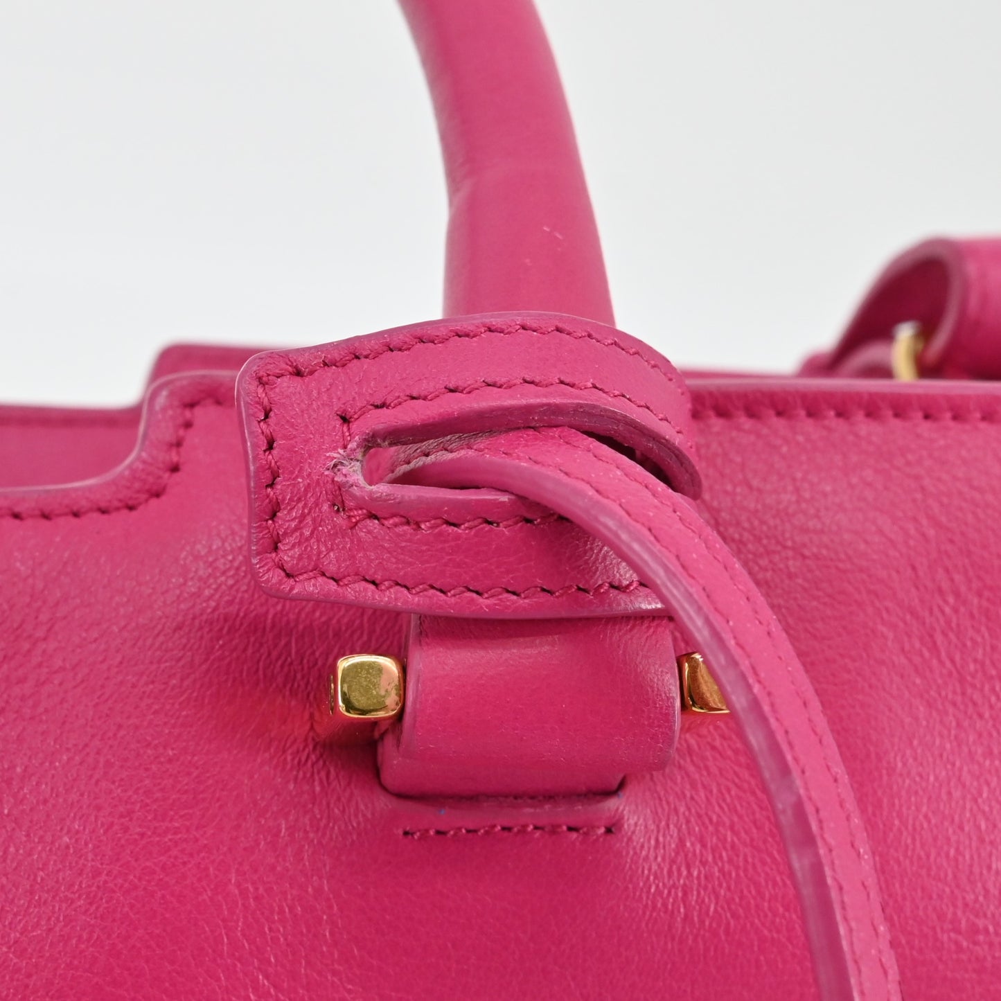 Pink Leather Handbag