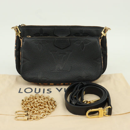 Empreinte Multi Pochette Accessory Noir x Leopard IC Chip