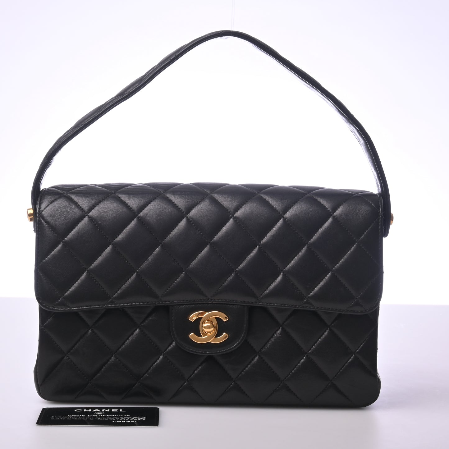 Lambskin Matelasse Hand Black G Hardware 4th Series