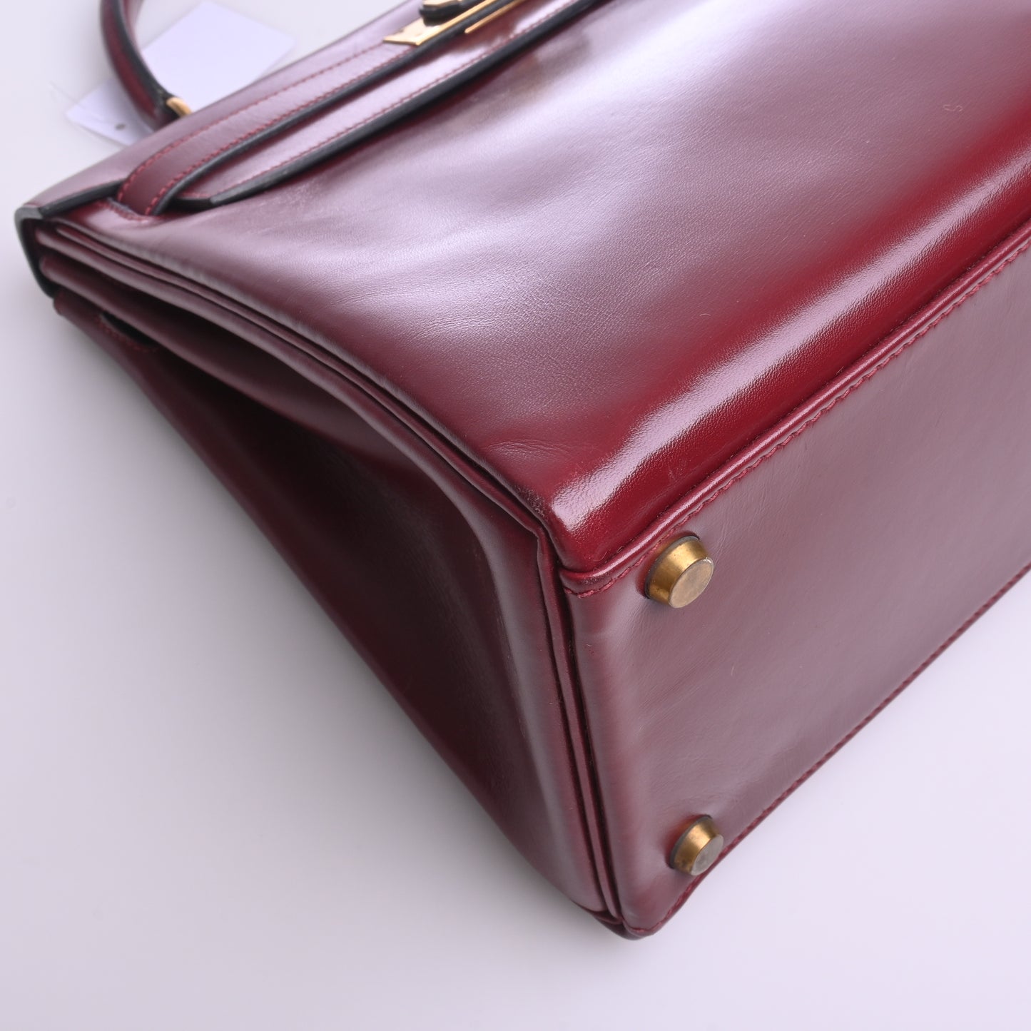 Calf Kelly 28 Hand Bordeaux G hardware ◯E stamp