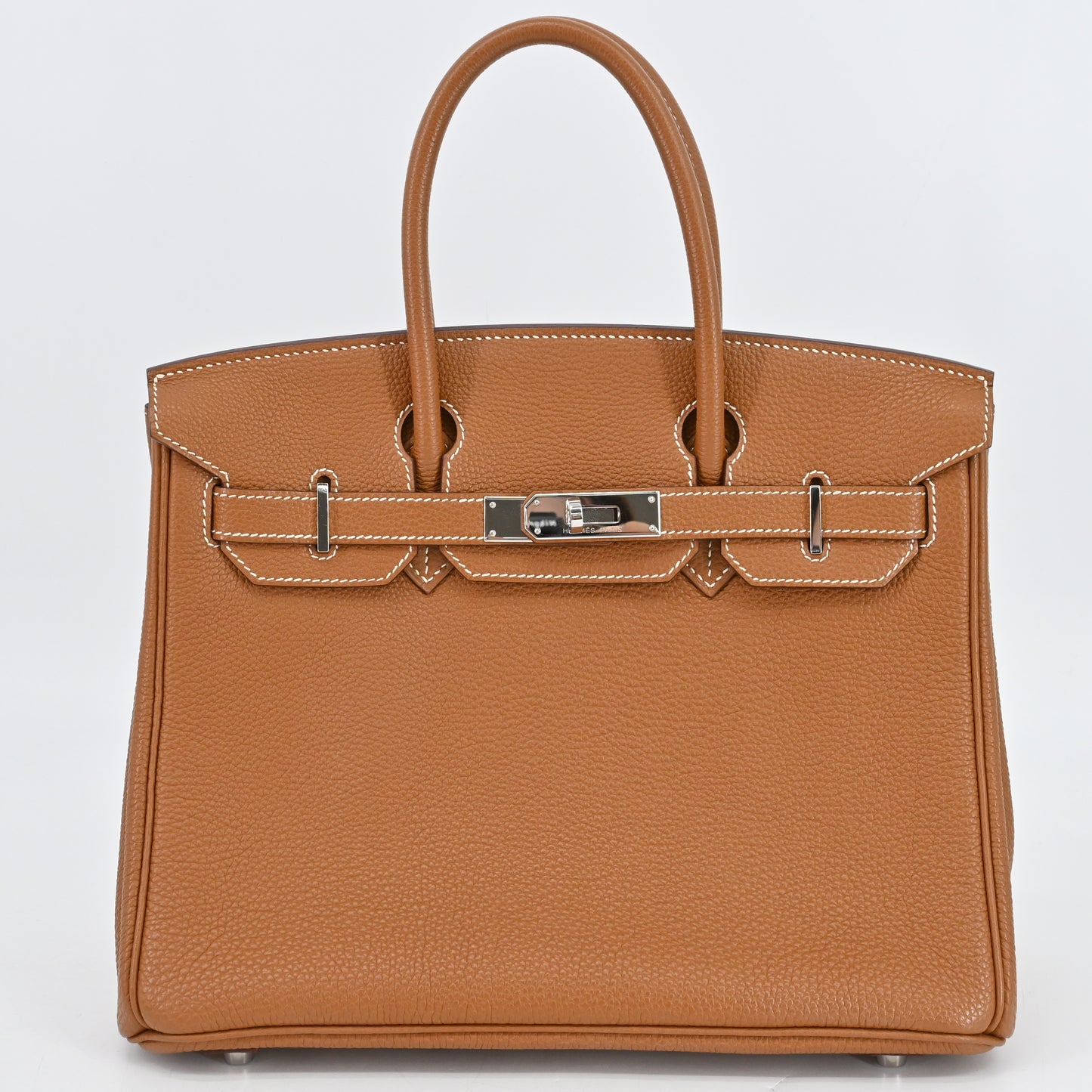 Togo Birkin 30 Gold Silver hardware K engraved