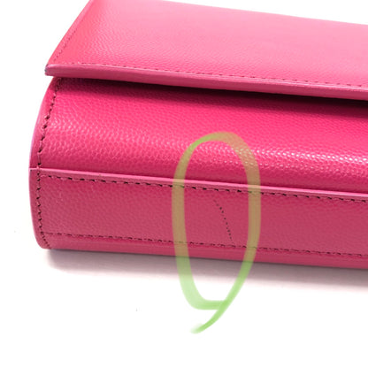 YSL Logo Pink Clutch