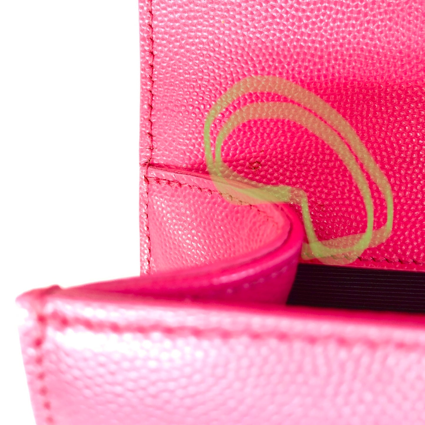 YSL Logo Pink Clutch