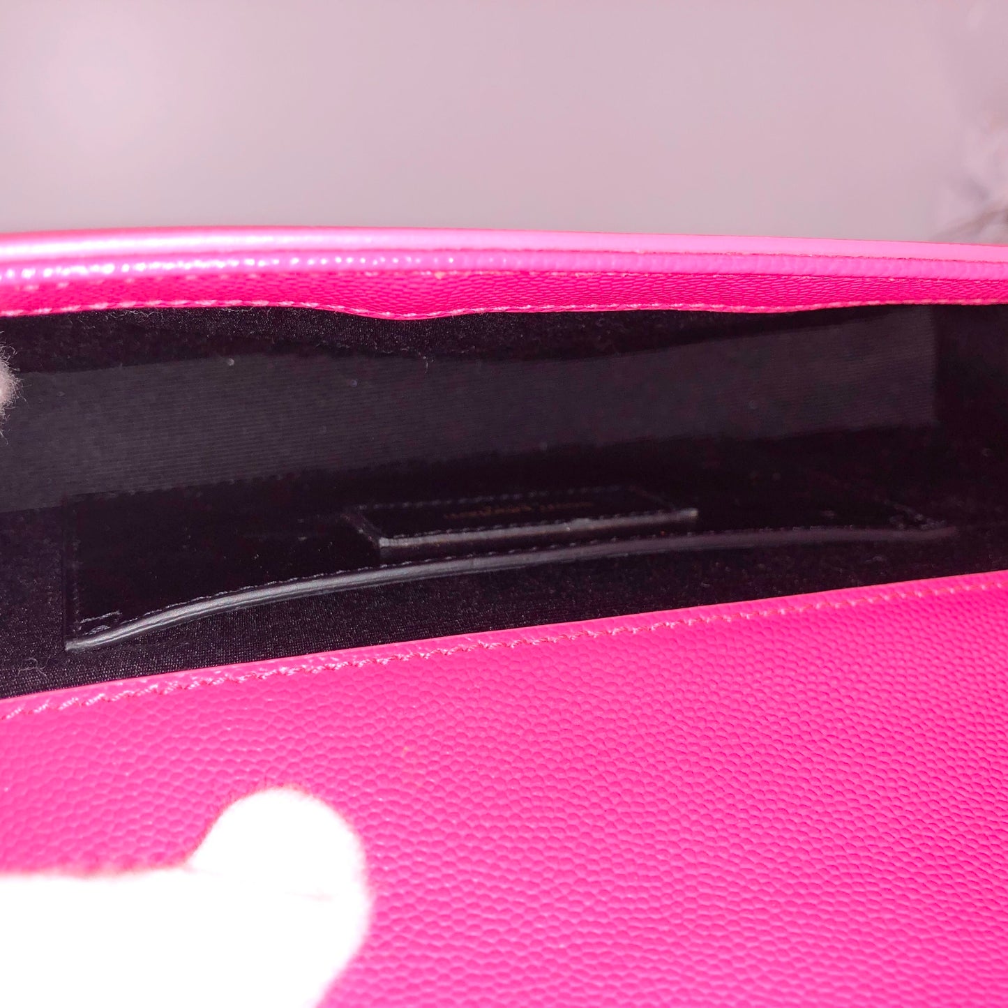 YSL Logo Pink Clutch