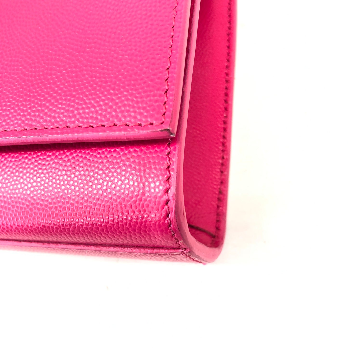 YSL Logo Pink Clutch