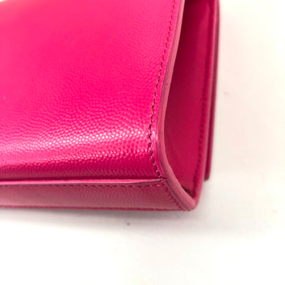 YSL Logo Pink Clutch