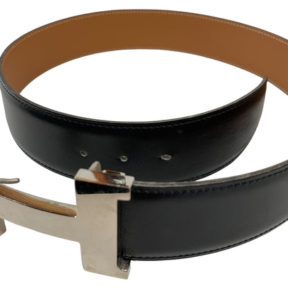 Constance H Black Leather Belt