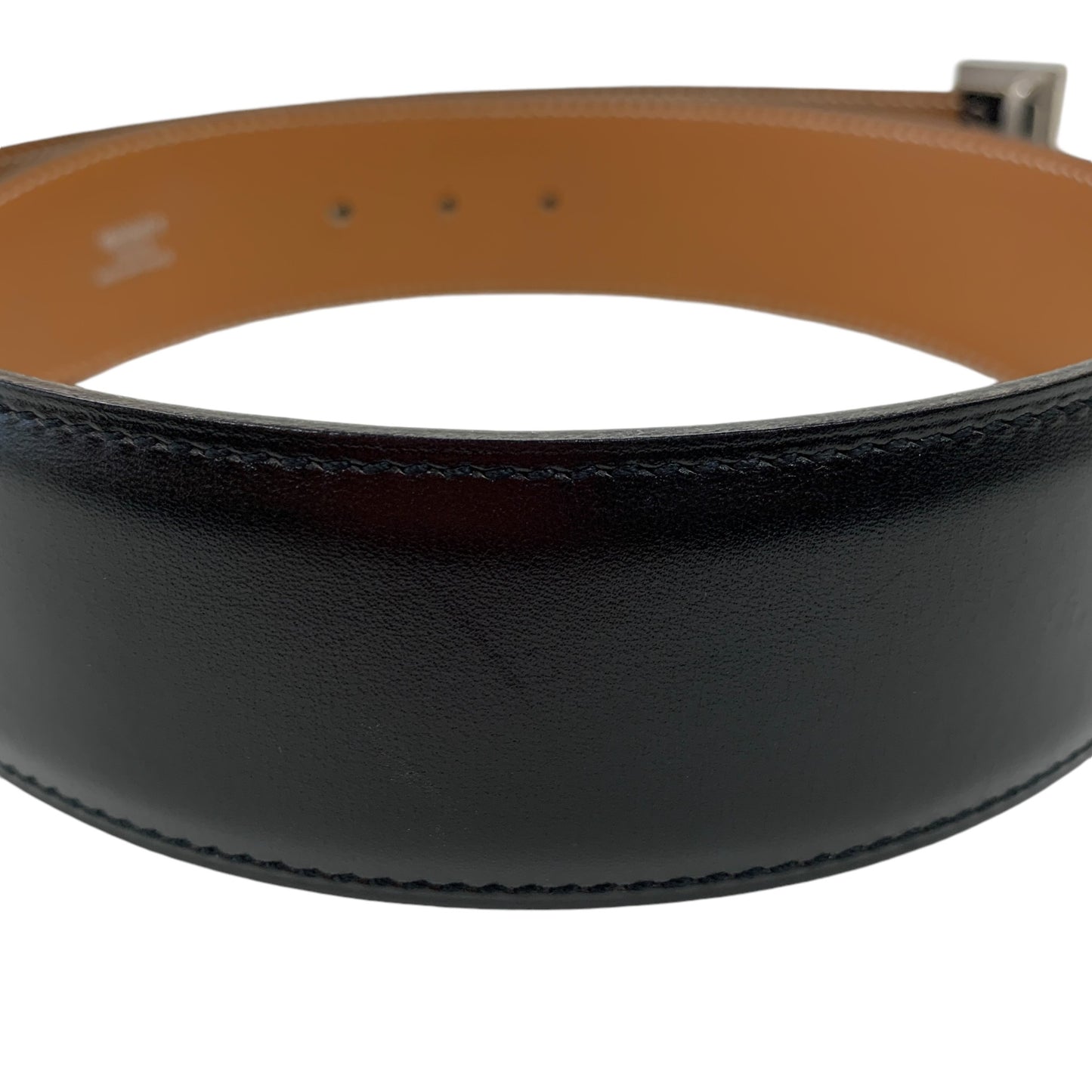 Constance H Black Leather Belt