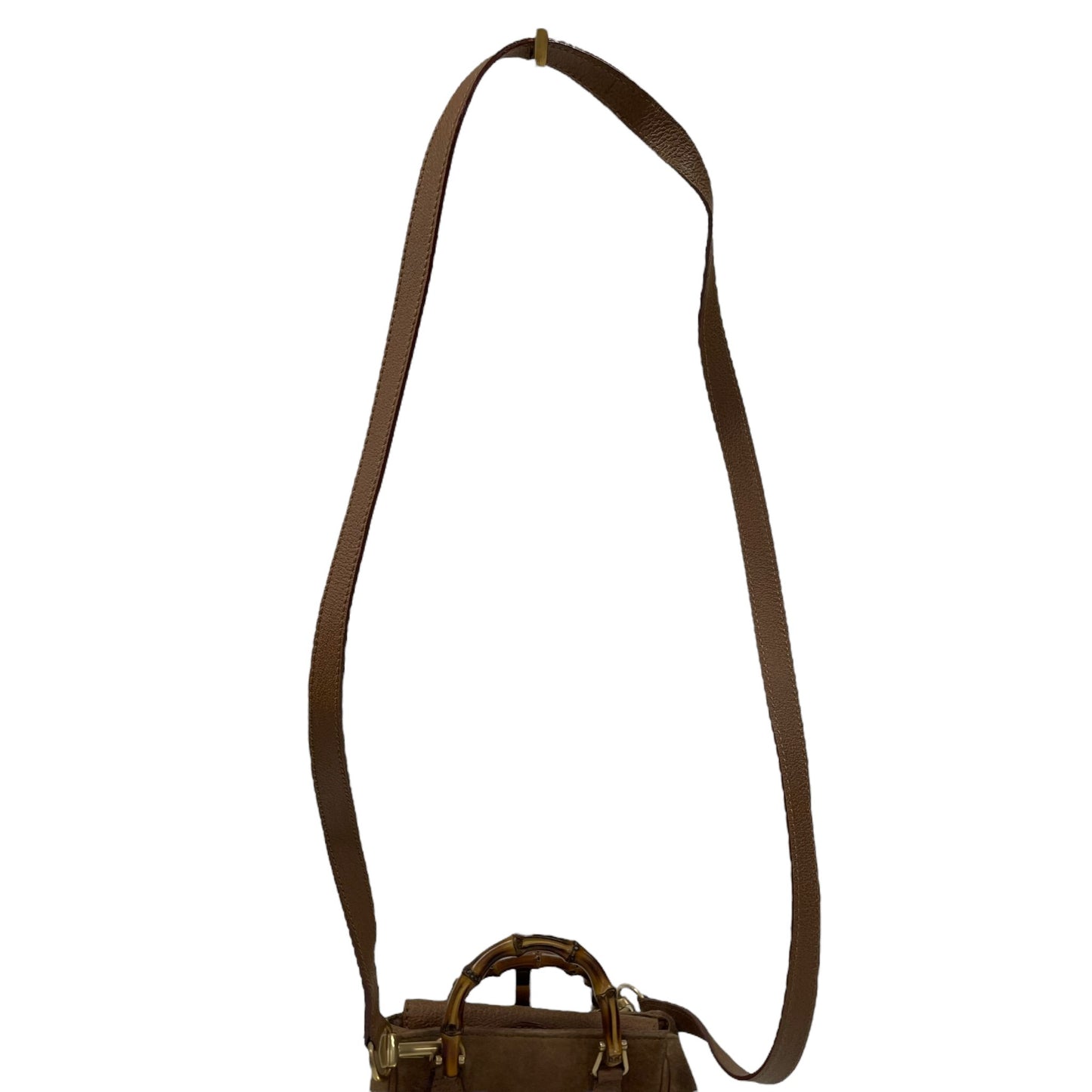 Bamboo Suede Crossbody Bag