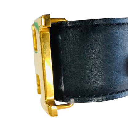 Constance H Black Leather Belt