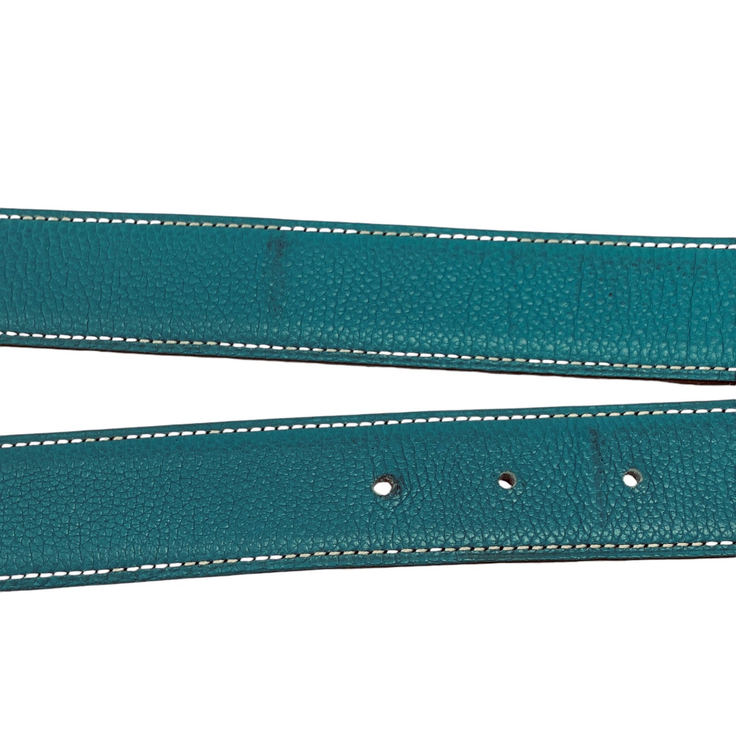 Constance H Blue Leather Belt