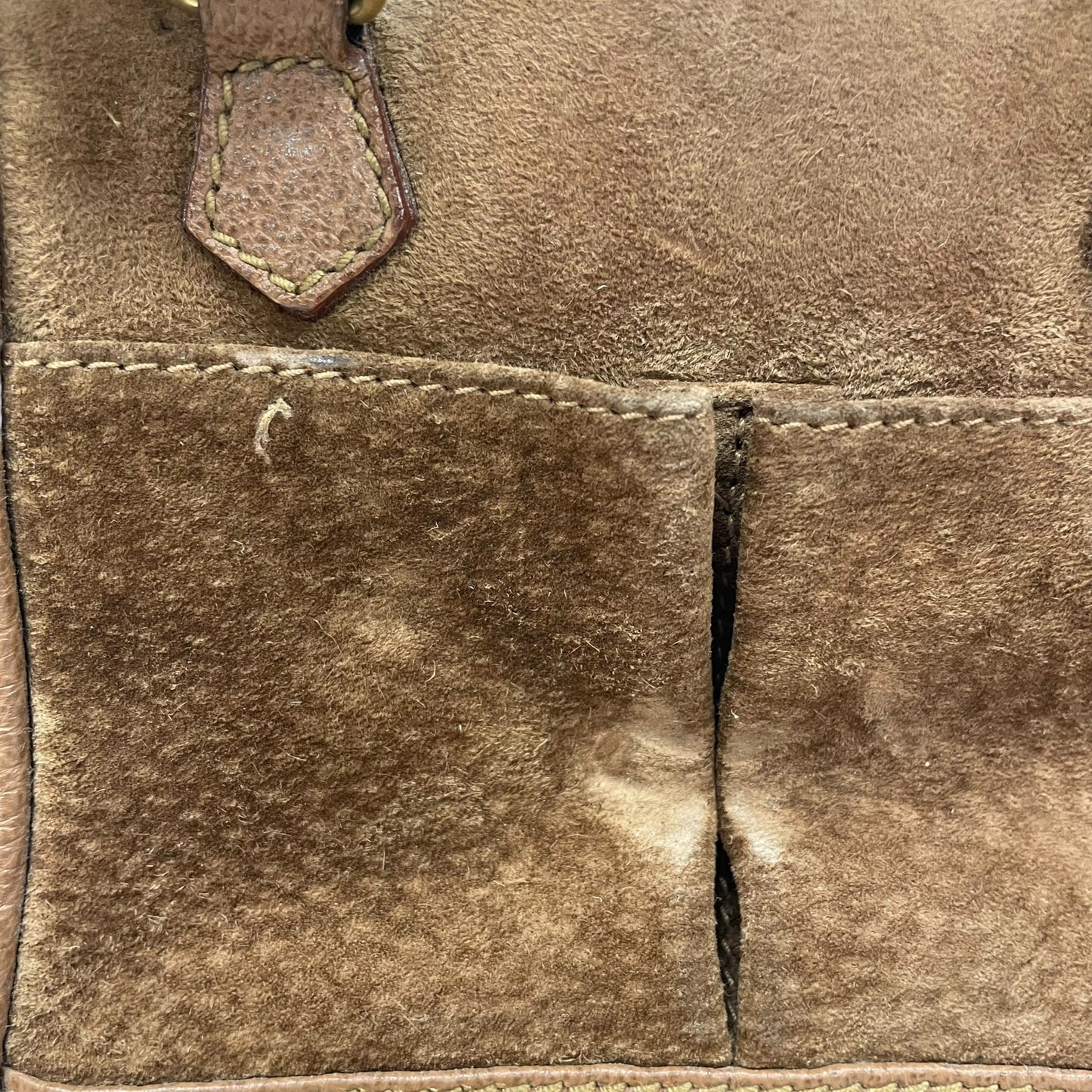 Bamboo Suede Crossbody Bag