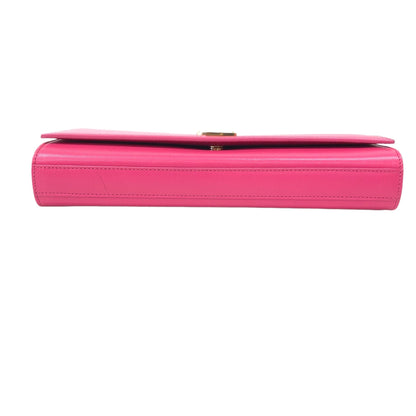 YSL Logo Pink Clutch