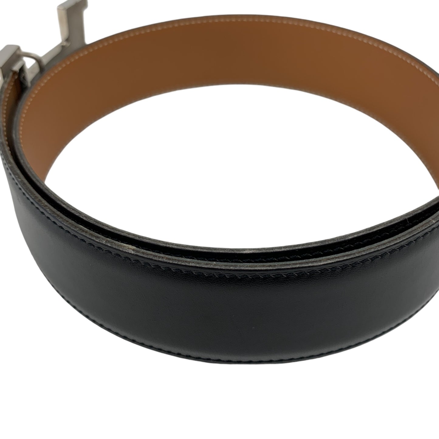 Constance H Black Leather Belt