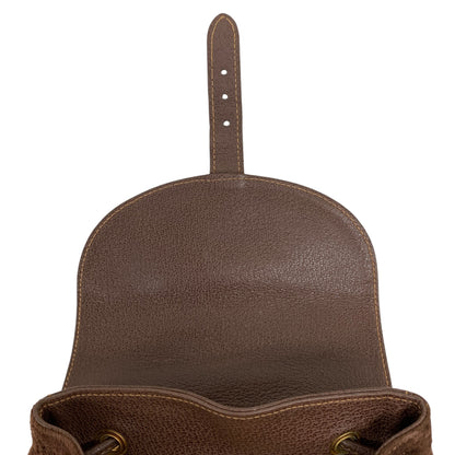 Bamboo Brown Suede Backpack