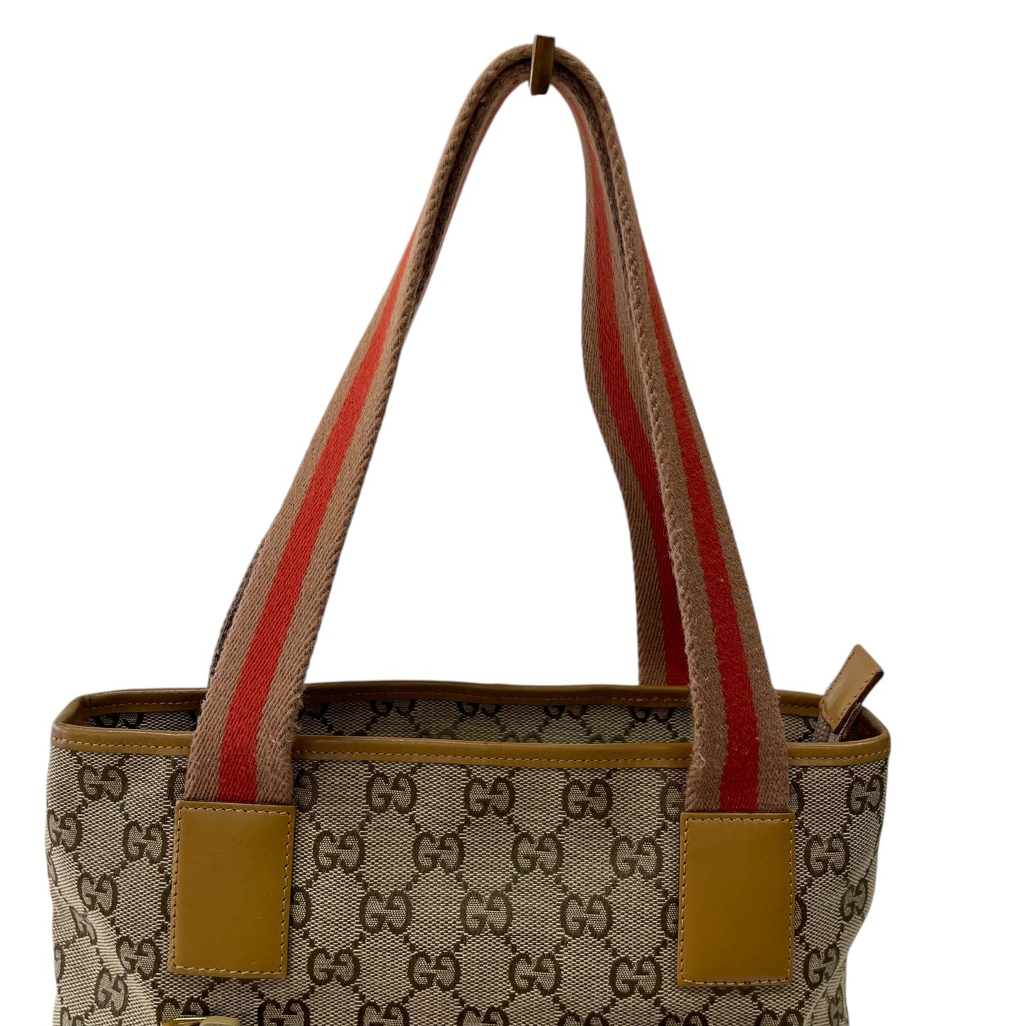 GG Canvas Sherry Line Leather Pocket Tote