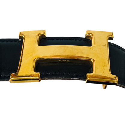 Constance H Black Leather Belt