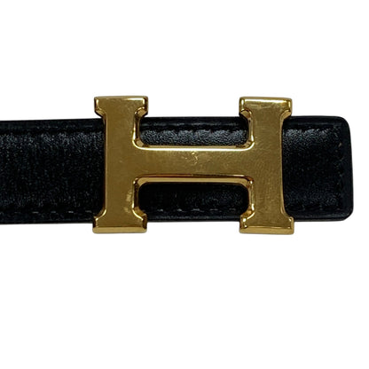 Constance H Black Leather Belt