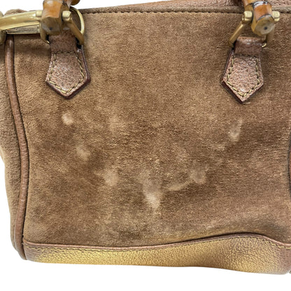 Bamboo Suede Crossbody Bag