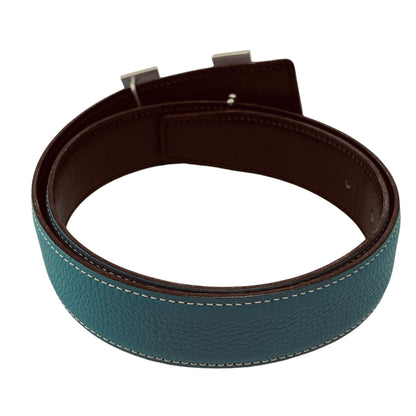 Constance H Blue Leather Belt