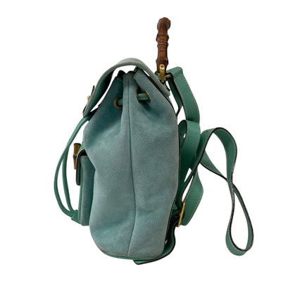 Bamboo Green Suede Backpack