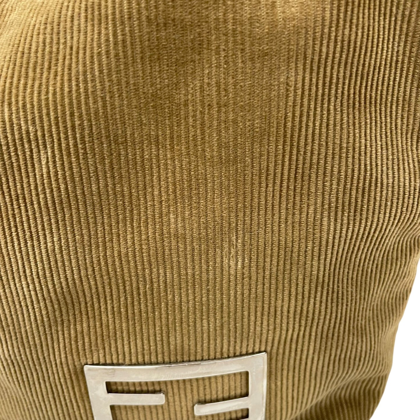 FF Logo Brown Corduroy Tote