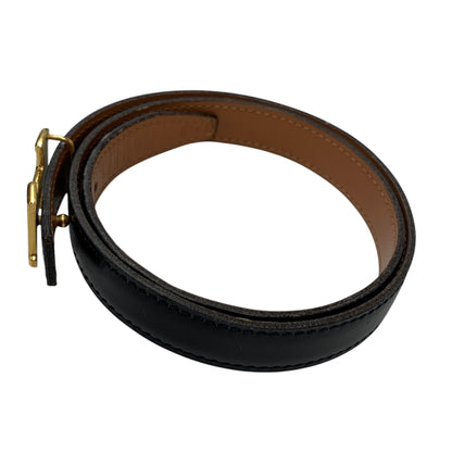 Constance H Black Leather Belt